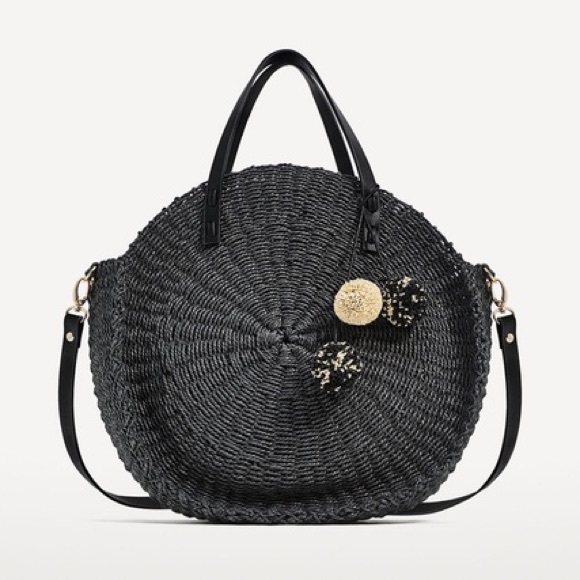 Zara Handbags - Zara Rattan Round Purse